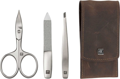 Estuche de bolsillo de piel, 3 piezas, Estuches de manicura TWINOX®