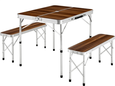 TecTake Folding Picnic Table with 2 Benches