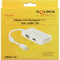 0.16m DisplayPort/VGA + HDMI + DVI 0,16 m Mini DisplayPort Blanco, Adaptador características