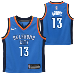 Oklahoma City Thunder Nike Icon Replica Camiseta de la NBA - Paul George - Niños pequeños en oferta