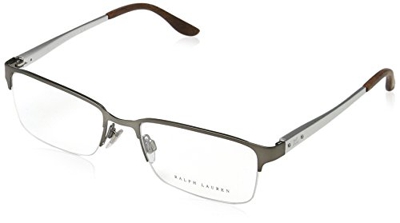 Ralph Lauren 0Rl5089, Monturas de Gafas para Hombre, Marrón (Semi Shiny Gunmetal), 54