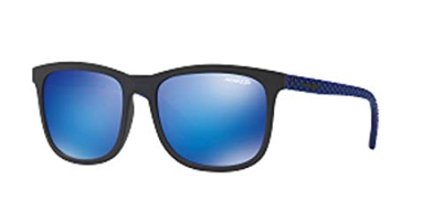 Arnette 0AN4240 251125 56 Gafas de Sol, Negro (Matte Black/Greenmirrorlightbluee), Hombre