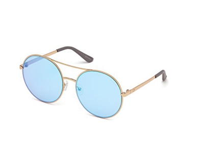 Guess GU7559 28X 60 Monturas de gafas, Dorado (Oro Rosã Lucido\\Blu Specchiato), 60.0 Unisex Adulto