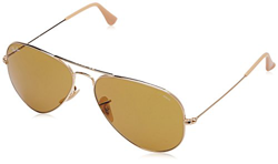 Ray-Ban Aviator Large Metal, Gafas de sol para Hombre, Dorado (Brown Photocromic), 58 características