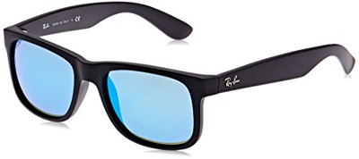 Ray-Ban Justin RB4165 - Gafas de sol Unisex, Negro (Blue 622/55), 51 mm
