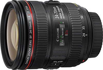 Canon EF 24-70mm f/4L IS USM - Objetivo para Canon (Distancia Focal 24-70mm, Apertura f/2.8-22, Zoom óptico 2.8X,estabilizador, diámetro: 77mm) Negro