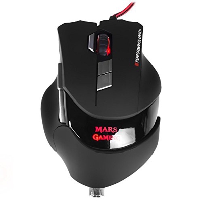 Raton gaming TACENS MARS MM3 sensor optico hasta 16400DPI USB. negro 10 botones