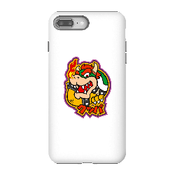 Funda móvil Nintendo Super Mario Bowser Kanji para iPhone y Android - iPhone 8 Plus - Carcasa doble capa - Brillante características
