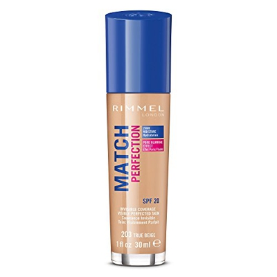 Rimmel London Match Perfection Foundation 203 True Beige (30ml)