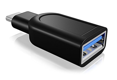 USB 3.0 C - USB 3.0 A Negro, Adaptador