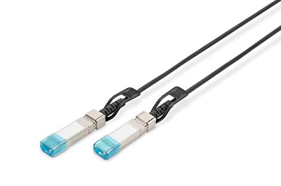 DN-81220 cable de fibra optica 0,5 m DAC SFP+ Negro