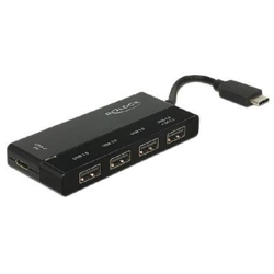 DeLock Externer USB 3.1 Gen 1 Hub USB Type-C > 4 x USB Typ-A + 1 x USB Type-C PD características