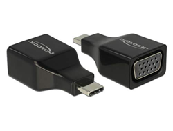 63933 adaptador de cable USB Type-C VGA Negro en oferta