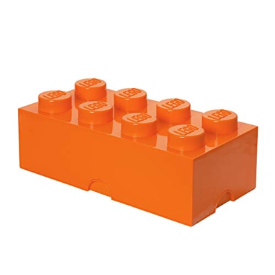 1175233-LEGO - Scatola stoccaggio, Arancione,