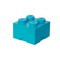 Ladrillo de almacenamiento LEGO (4 espigas) - Azul azure precio