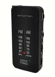 Brigmton BT-224 Portátil Analógica Negro - Radio (Portátil, Analógica, Am,FM, 87-108 MHz, 522-1620 kHz, 50 dB) precio