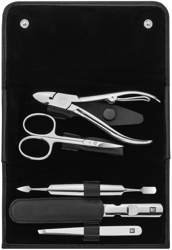 Zwilling Classic Inox 97437-004 - Estuche de manicura de 5 piezas, color negro características