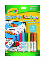 Crayola - Colorea por números, cuaderno de colorear y 6 rotuladores (7321) precio