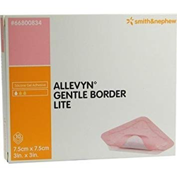 Allevyn suave frontera Lite silicona Gel adhesivo hydrocellular 7,5 cm x 7,5 cm - 10 unidades en oferta