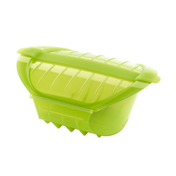 Estuche de vapor hondo Lekue, Verde 3-4 personas características