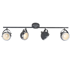 BRILLIANT RIDER Deckenstrahler Ø 11 cm Metall / Glas Grau Beton 4-Flammig precio