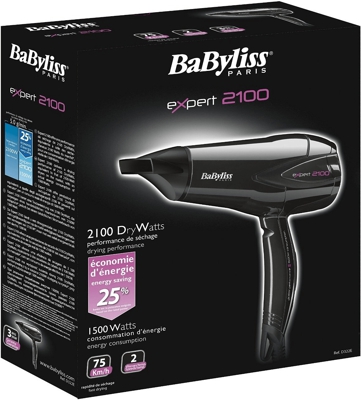 BaByliss D322E Expert AsciugaCapelli a Risparmio Energetico, 2100 W