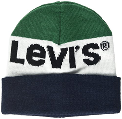 Levi's Sportswear Logo Beanie, Gorro de Punto para Mujer, Azul (Blue 18), única (Talla del Fabricante: UN) precio