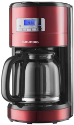 Grundig KM 6330 - Cafetera (Independiente, Negro, Rojo, Goteo, De café molido, Americano, 1,8L) características
