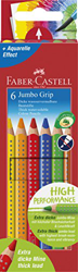 Faber-Castell Jumbo Grip Wooden Coloured Pencils - Pack of 6 precio