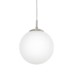 Rondo 30cm White Glass Globe Pendant en oferta