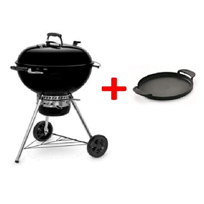 Weber Master-Touch GBS - Barbacoa Ø 57 cm, parrilla GBS, 2 cestas de carbón, negro humo (Black Gbs)