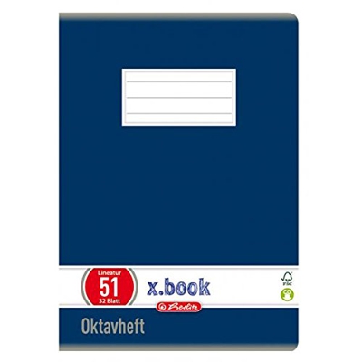 Herlitz 413617 - Bloc de notas (A6), azul