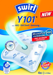 4 Swirl Staubsaugerbeutel Y 101 + 1 Filter MicroPor Pure Air precio