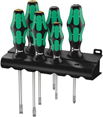 Wera Destornillador Set 334/355/6 con Slipstop Hoja