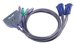 Aten 2-Port PS/2 KVM Switch 0,9 m, CS62S-AT características