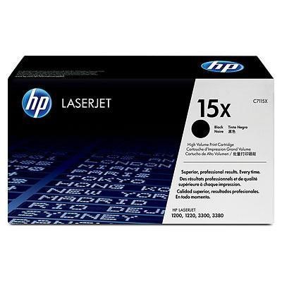 Cartucho de tóner original LaserJet HP 15X de alta capacidad negro