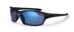 BLOC Wrap Sunglasses DAYTONA Jet Black / Ice Blue Mirror XB60 **WARRANTY** características