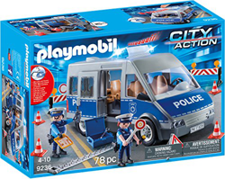 Playmobil - Furgón de Policía con Control de Tráfico - 9236 en oferta