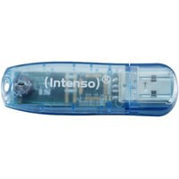 INTENSO * 4 GB * USB Speicher Stick * Rainbow Line * blau transparent *  precio