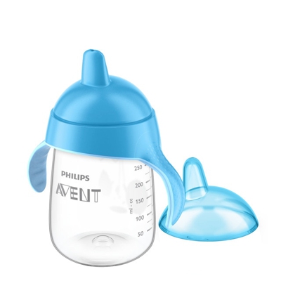 AVENT tazza con beccuccio decorata 18m+ 340 ml blu