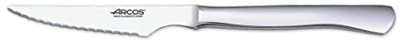 Cuchillo chuletero Arcos de Mesa 375500 monoblock de una pieza de acero inoxidable hoja de 11 cm en caja
