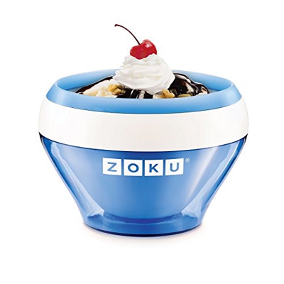 Zoku Ice Cream Maker Sorbet Frozen Yoghurt Dessert in Minutes Blue 0851877003423