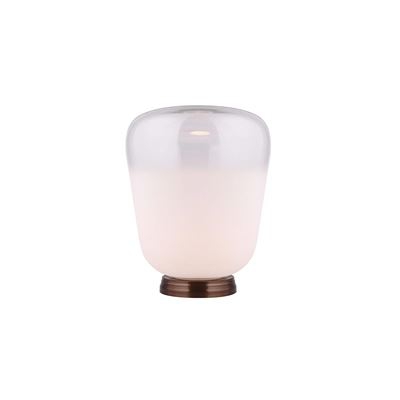 Lámpara de mesa de vidrio Lumineca,  blanco, 33x43 cm - 50231021690835