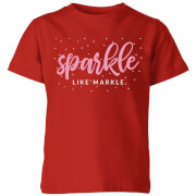 Sparkle Like Markle Kids T-Shirt - Red - 7-8 años - Rojo en oferta