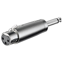 Ver Goobay XLR 001 6.35 mm 3pin - Adaptador para Cable (6.35 mm, 3pin, Male Connector/Female Connector) y sus características Goobay XLR 001 6.35 mm 3pin - Adaptador para Cable (6.35 mm, 3pin, Male Connector/Female Connector) precio