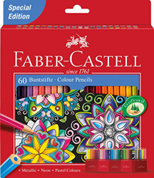 Faber-Castell Lápices de colores caja de 60 precio
