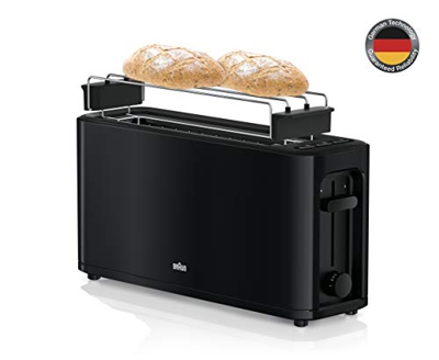 Tostadora - Braun HT3110, 1000 W, Función descongelado, 7 ajustes de tueste