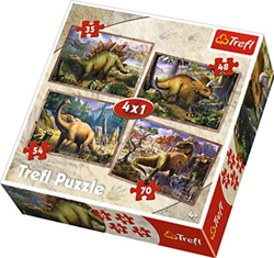 Puzzle Dinozaury 4w1 precio