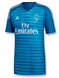 adidas 18/19 Real Madrid Away Shortsleeve Camiseta de Portero, Hombre, Azul (agufue/azuuni), S precio
