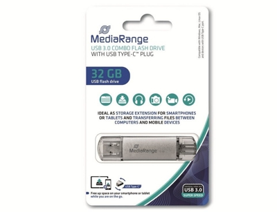 MediaRange MR936 32 GB USB 3.0 (3.1 Gen 1) Capacity USB Type-C-Stecker Stick